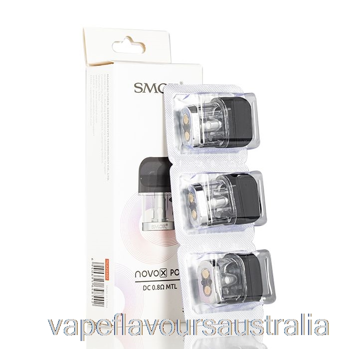 Vape Flavours Australia SMOK NOVO X Replacement Pods 0.8ohm DC MTL Pods